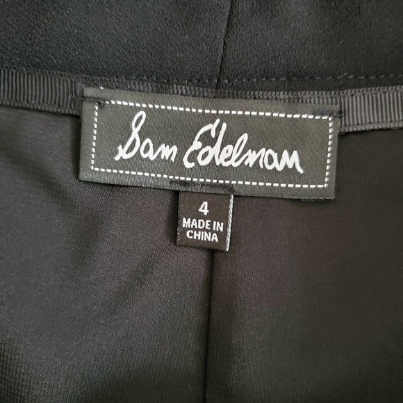 Sam Edelman  Scallop Grommet Casual Black Preppy Shorts Size 4 - Picture 7 of 9